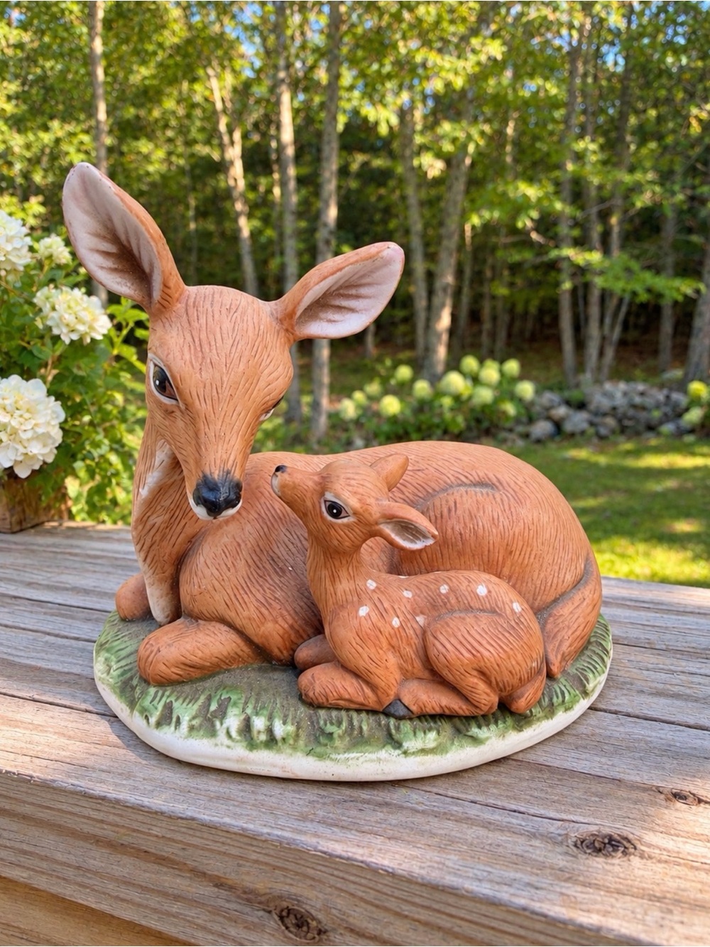 Deer Figurine with Fawn | Vintage HOMCO